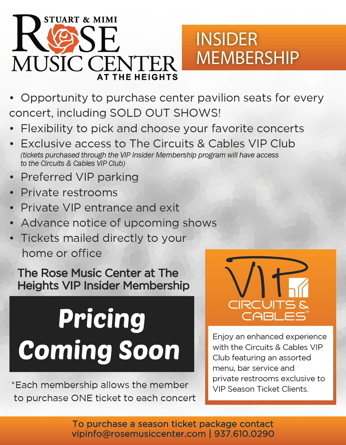 Rose Music Center At The Heights Seating Chart